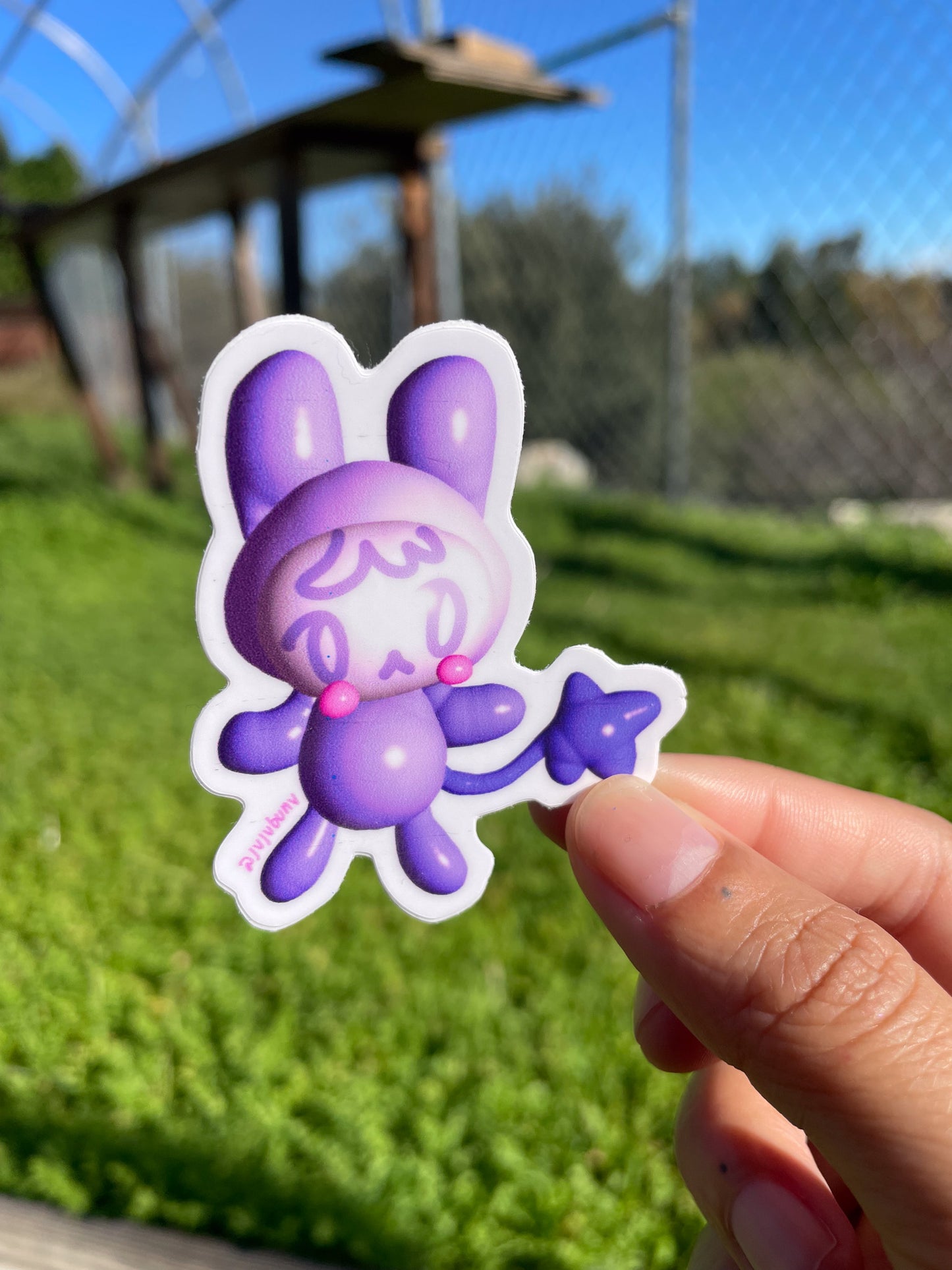 3D Purple Bun